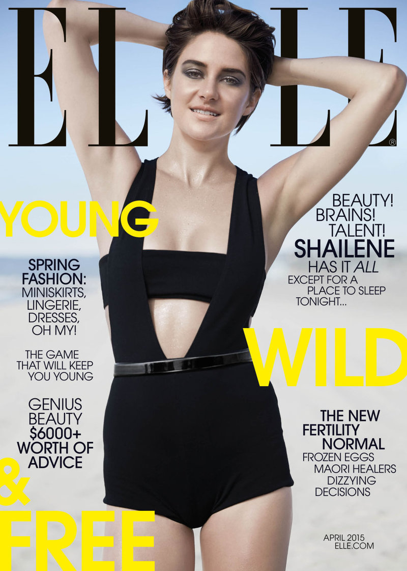 Illustration for article titled Shailene Woodley Is a Beautiful Street Urchin in Love on Her Elle Cover